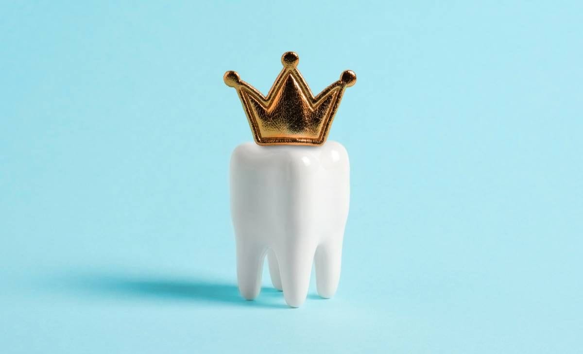 Temporary dental crown placement and care at Cleopatra Dental